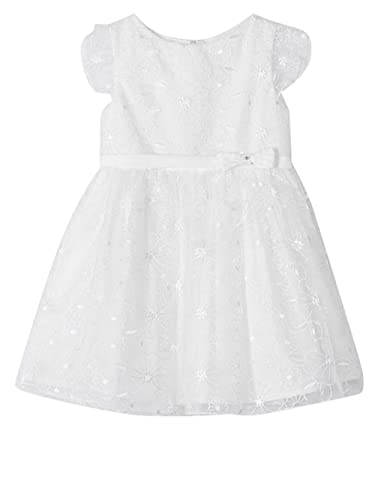 Robe fille blanc Mayoral 391114 tenue confortable de mariage été