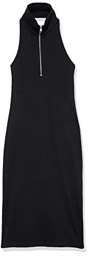 The Drop Women's Madelyn Fitted Half Zip Halter Midi Dress, Black, Xs #TOP5