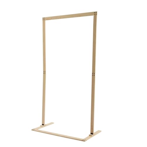 Arco de boda Soporte de flores desmontable 2,13 m Cenador de madera rectangular Decoración - Madera Color