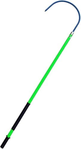High Voltage Insulated Rescue Hook - Essential Electrocution Safety Tool for EV Repairs, Electrical Emergencies, and Fire Rescues, Non-Conductive Fiberglass Pole (Yellow, 9.8 ft, 220kV)
