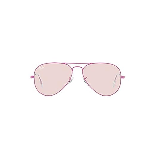 Ray-Ban Óculos De Sol Aviador Polarizados Clássicos Rb3025, Violeta/Fotocrômico Evolve Rosa/Violeta, 62 Mm