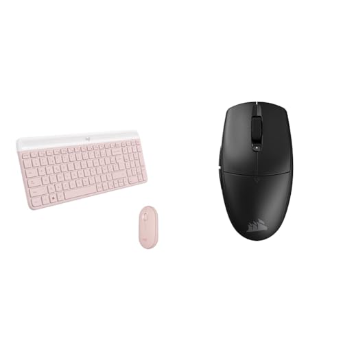 Logitech MK470 Slim Combo et Corsair M55 Wireless pack clavier souris pour bureau et gaming