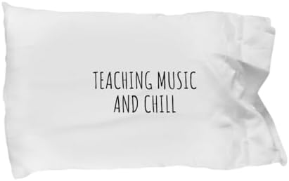 EzGift Funny Teaching Music Pillowcase and Chill Novelty Gift Idea for Hobby Lover Fan Zen Quote Relaxing Gag Chilling Pillow Cover Case 20x30 image 3