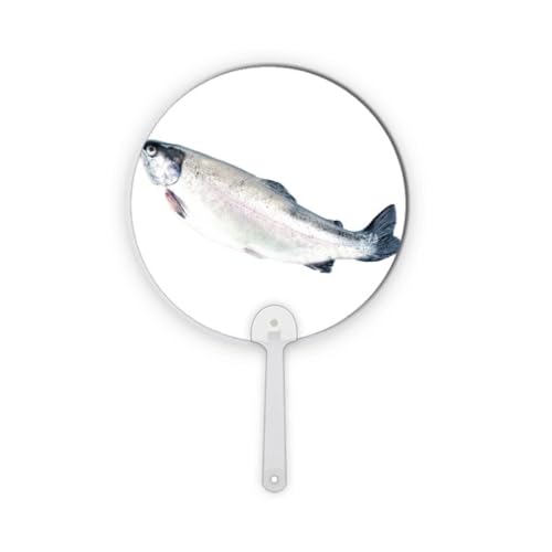 Petit éventail rond décoratif Ocean Fish en plastique bleu