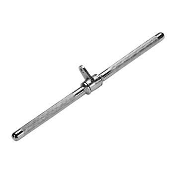 Timefit Indian Tricep Press Down Cable Attachment, Straight Solid LAT Bar | Pull Up Down Bar Machine for Gym, D-Handle, Triceps Rope Bar, Rotating Bar, V-Shaped Bar, Solid Heavy Tri Handle(Silver)