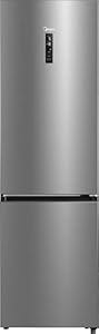 Midea 60/40 Total No Frost Fridge Freezer - Inox - B Rated