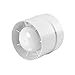 GOUGOU suhongstore 100/125/150 Mm Runde Abgaslüfter Ventilator 220V Belüftung Entlüftung Air Extractor Fit for Fenster Badezimmer WC Küche Booster (Color : A1, Product Size : Dia.100mm)