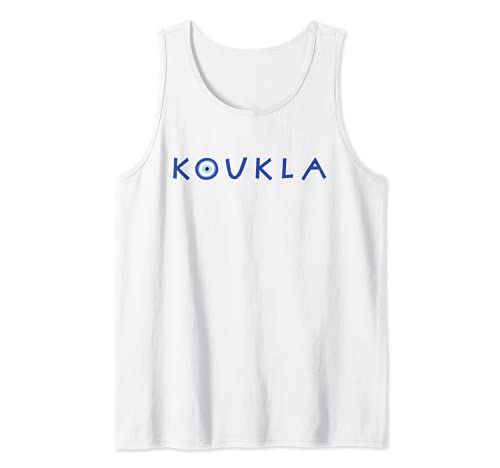 Greek Koukla Evil Eye Greek Pride Greek Woman Girl Greece Tank Top