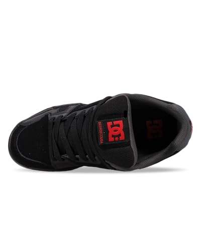 Image of DC Men's Stag Skate Shoe, Black /RED /Gum, 10