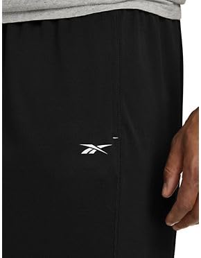 Reebok Big and Tall Performance Mesh Open-Hem Pants Black 4XLT4