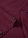 Lumilk Men's Dress Shirts Long Sleeve Button Down Shirt Business Formal Stretch Shirt Regular Fit with Pockets Wine Red X-Large