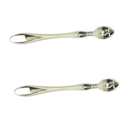 NOLITOY 2 Piezas Barra De Crema Para Los Ojos Gel Instante Rodillo Masajeador Facial Máscaras Producto Para El Cuidado De La Piel Cucharas Cosméticas Limpiador Aleación De Zinc Golden