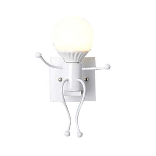 Lámpara de noche dormitorio Aplique de Pared, Enchufe Creativo en La Pared de La Lámpara Colgante, Decorativo de Pared LED Linterna Lámpara de Pared, La Pared Del Hierro Del Accesorio Ligero, de Monta Cover