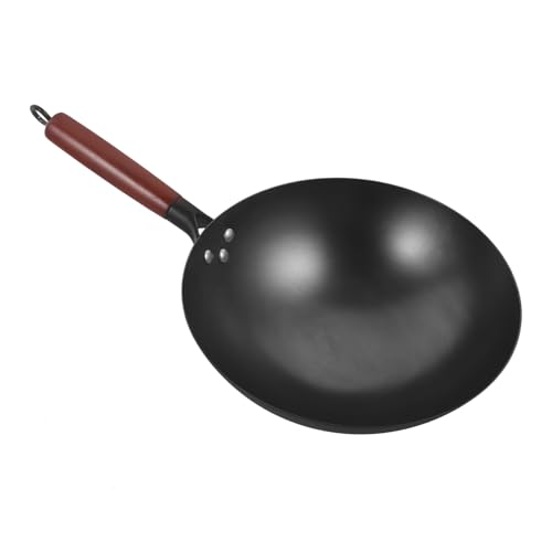 Wok Luxshiny con mango de madera antiadherente miniatura 1