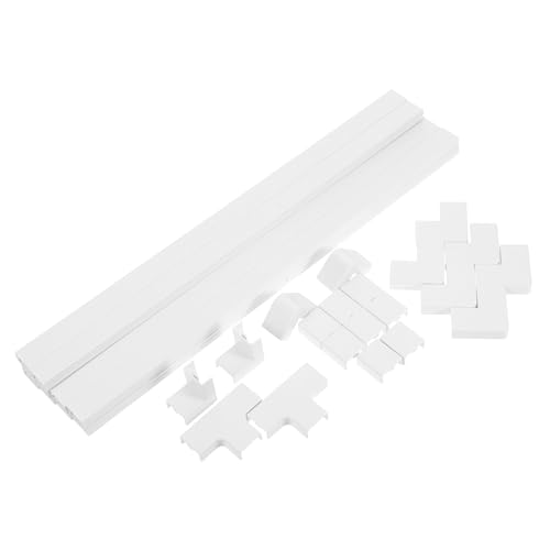 Cabilock 1set Wall Cord Covers Fire-Resistant Channels Wire Concealers for Tv and Home No-Drill Installation Accessories