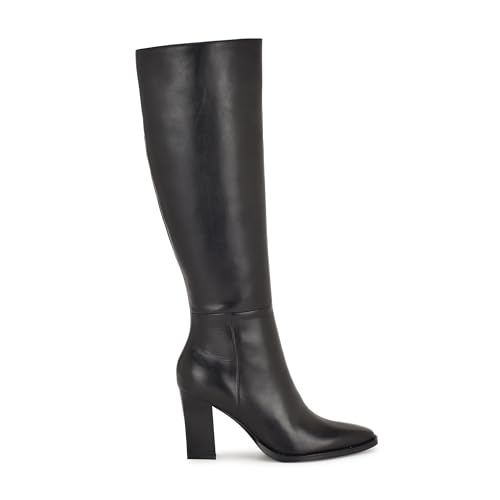 Nine West Women's Zazz Knee High Boot, Black Leather 002, 7.5 by Nine West - Image 7