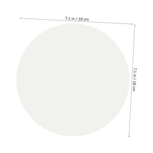 Didiseaon Filterpapier Labor 18cm: 100 Stück Qualitatives Labor Filterpapier Rund Weiß mit Mittlere Durchflussrate für Allgemeine Chemische Anwendungen
