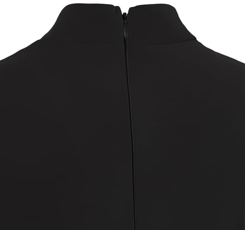 Trumpet Long Sleeve Mesh Church Dress Clergy Tab Insert Collar Priestess Dress4