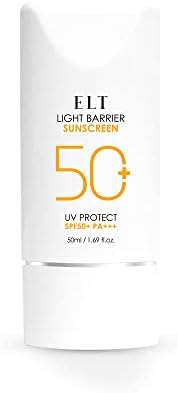 ELT Light Barrier Sunscreen SPF50+/PA+++ 50ml(1.69 fl.oz) | Light Moisturizing Korean Sunblock Non-Sticky | Hydrating Long Lasting Korean Facial Suncream Skin Protection | Korean Skin Care | Korean Sunscreen