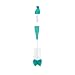Nuby Bottle and Nipple Brush with Bristles and Sponge Tip | 3 Pack: Aqua, Coral, Lime Green| Hanging Handle with Hook for Drying