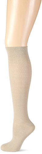 Nur Die Gebreide kniekousen voor dames, fijne katoenen knie.