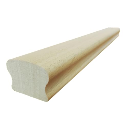 Onlywood Corrimano Legno Ayous UNIVERSALE 46 x 32 mm - Asta da 3 Metri