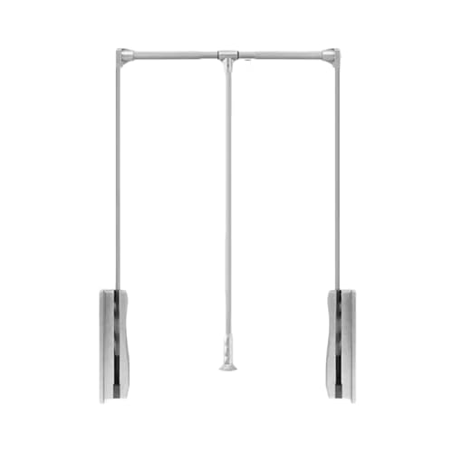 Barra retráctil ajustable para armario, barra colgante de aleación de aluminio, 21.65 a 49.21 pulgadas, capacidad de 44 libras, ideal para almacenamiento de ropa