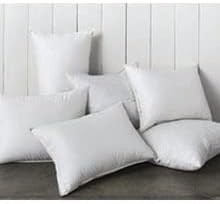 ACCENTHOME Cushion Inner Pads (Pack of 4) 16" x 16" Throw Pillow Inserts | Hypoallergenic Square Cushion Fillers - Hollowfiber Pillow Sham Stuffer (40 x 40 cm, White)