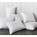 ACCENTHOME Throw Pillow Inserts 18 x 18 Inches ( Pack of 4 ) Hypoallergenic Sham Stuffer | White Square Throw Pillows | Decorative Cushion Filler for Sofa , Couch , Bed , Patio & Christmas Home Decor
