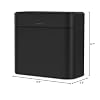 simplehuman Compost Caddy, 4L / 1.1 Gallon Countertop Kitchen Compost Bin with Magnetic Dock for Trash Can, Soft-Seal Lid, Removable Inner Bucket, Matte Black Steel