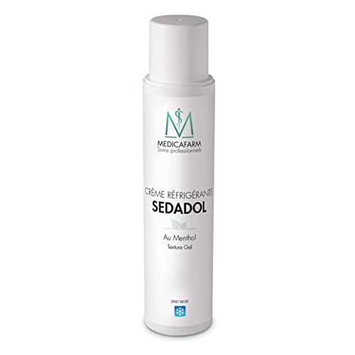 MEDICAFARM - Crème réfrigérante SEDADOL - Au menthol - Effet froid - Aide à soulager les douleurs et le phénomène des jambes lourdes - Flacon airless 250 ml Cover