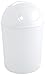 GELCO Design 707249 Poubelle à Bascule 5L, Plastique, Blanc, 17 x 17 x 32 cm
