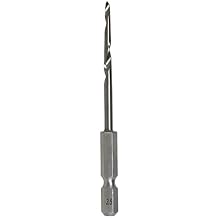 KAKURI Taper Drill Bit for Wooden Nails 9/64 inch 3.5mm, 1/4 inch Hex Shank, Titanium Coated