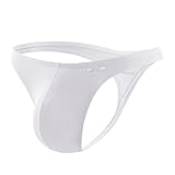 [Casey Kevin] Tバック メンズ ビキニ 竹繊維 セクシー男性用下着 ローライズ ストレッチ 快適 CK4073 ホワイト S