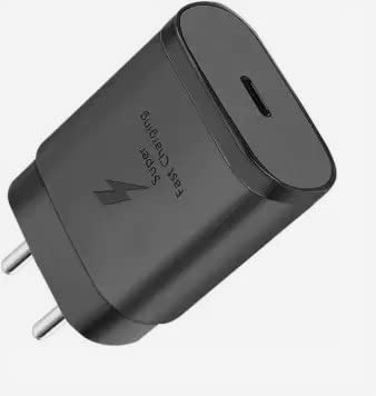 Image of Original 25Watt Type-C /Pd Super Fast Charger for Samsung Galaxy S23 Ultra /S23 /S23+ /S22 /S22+ /S22 Ultra S21 /S21+ /S21 Ultra /S20 /S20+ /S20 Ultra /Note 20 /Note 20 Ultra-Black