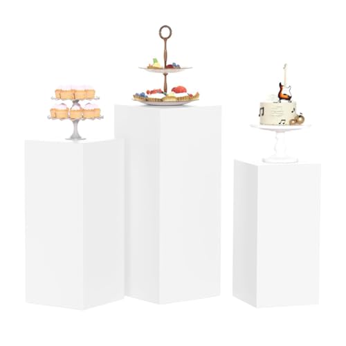 Piliers de présentation colonne carrée et table à dessert pour mannequin vitrine
