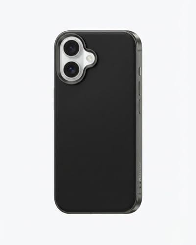 Image of SkynUp Linea Premium Leather Back Cover Case for iPhone 17 | MagSafe Compatible | Black