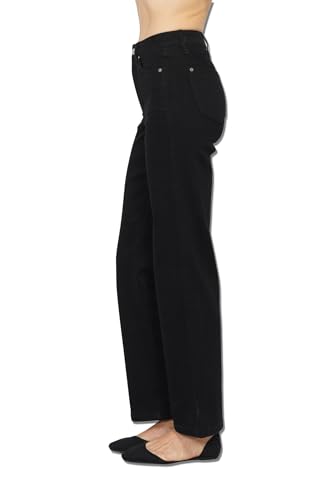 Judy Blue Women's High Waist Tummy Control Classic Straight Jeans2