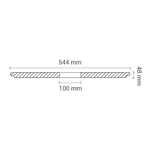 Rosace de plafond légère et facile à coller sans percer médaillon PU - 5
