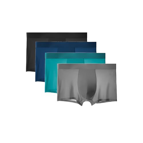 2025 New Ice Boxer Pro, Ice Silk Men’s Underwear Premium Ultra Comfortable Seamless Breathable Boxer Briefs