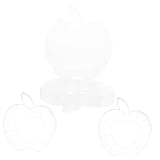 DOITOOL 3 Stück Teiliges Apfel Förmiges Aufbewahrungsbox für Perlen und Kleinteile Transparente Organizer für Schmuck Bastelbedarf und Elektronikzubehör Langlebigem Material für