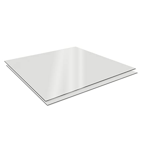 SPEEDYORDERS Acrylic Mirror Sheet Plexiglass 24 x 24 Inches, Round Corner R=1" Silver Shatterproof Mirror Plastic Mirrors for Wall Ideal for Decoration, Craft, Home, Camping, Fun House