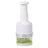 Utensili da cucina sicuri: progettati per la sicurezza, il trita-aglio protegge le mani dalle punte. Tritare finemente l'aglio, tagliare a dadini le verdure ed evitare che la cipolla si rompa con un semplice tocco del manico per una cottura facile e sicura.