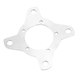 [ cnc cutting] The aluminum alloy material is precisely cut using CNC technology to ensure accurate shape and size. This chainring adapter closely fits the original machine hole position, providing a comfortable hand feeling. [Easy installation and r...