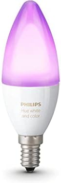 Philips Hue White and Colour Ambiance Candle [E14 Small Edison Screw] Smart LED Bulb Twin Pack. With Bluetooth. Works with Alexa, Google Assistant, and Apple HomeKit