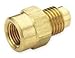 Parker Female Connector: For 3/8 in Tube OD, 1/8 in Pipe Size, Inverted Flare x FNPT, 10 PK 46F-6-2 - 1 Each