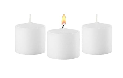 d39light online long 10 hour burn time unscented votive candles - small candles for birthdays baby shower home decoration restaurants and weddings white 10 hour - set of 12