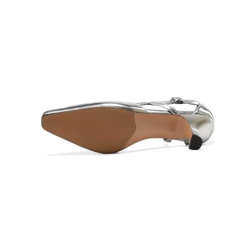 TinaCus Genuine Leather Adjustable Belt Buckle Handmade Mid Heels Women's Stylish Pumps Shoes4