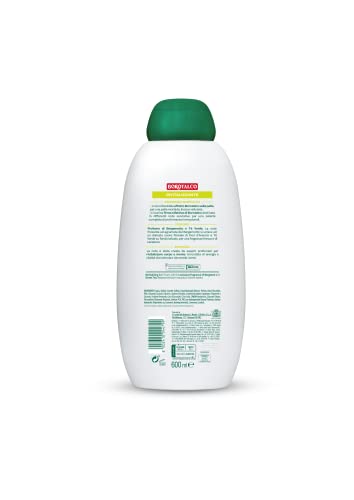 Borotalco Rewitalizujący żel pod prysznic Bergamotka i zielona herbata, płyn do mycia ciała, formuła rewitalizująca, efekt Borotalco na skórze, testowany dermatologicznie, 2 butelki po 600 ml