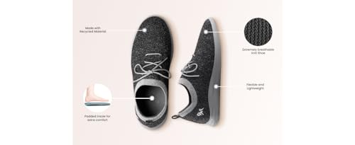 Image of Neeman's ReLive Knit Casual Lace Up Sneakers for Women | Padded Insole for Extra Support, Trendy Look Stylish Shoes | Lightweight, Breathable, Walking Travelling, Outdoor Shoes for Women